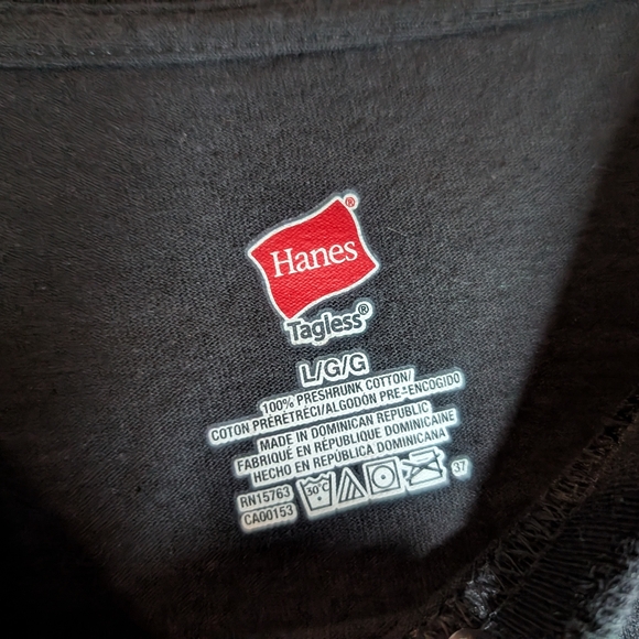 Men's Hanes Black Weedeater Band Short Sleeve Tee, Size Large - Picture 4 of 4